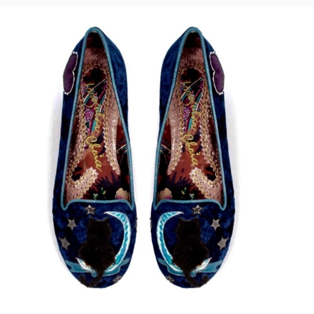 Irregular choice starry night cat shoes